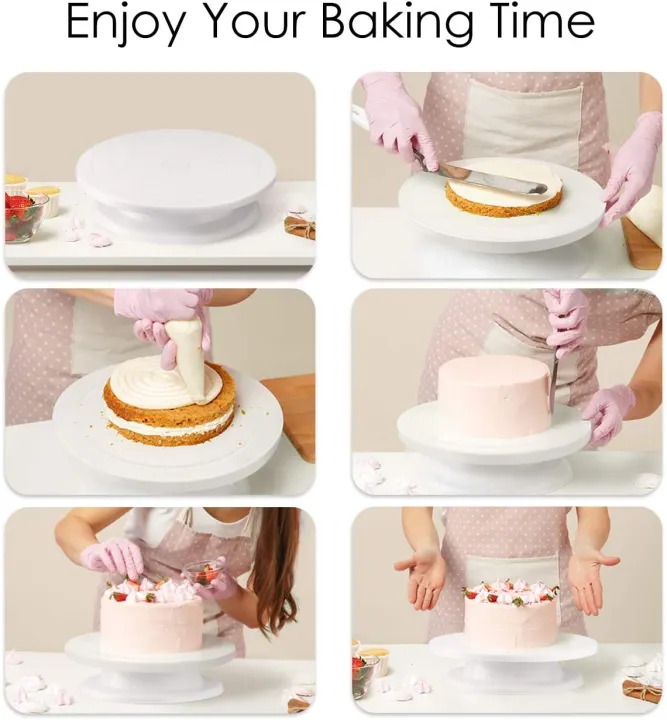 FREE%20SHIPPING%20Decorating%20Plastic%20Cake%20Turntable%20Rotating%20Anti-skid%20Round%20Cake%20Stand%20Cake%20Rotary%20Table%20Plate%20Kitchen%20DIY%20Pan%20Baking%20Tool%20-%20Image%203