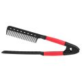 Hair Comb Straightener Styler Curler Dryer All in One - Non Electrical V Shaped Hair Straightener Curler Women Straightening Styling Tools Accessories DIY At Home Heat Resistance. 