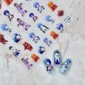 Neon Genesis Evangelion Eva Manicure Anime Stickers Ayanami Rei Thin Tough Japanese Nail Stickers Decoration Diy Classic Toys. 