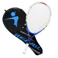 23 Inch Tennis Racket for Teenagers Aluminum Alloy Tennis Racket Strong Nylon Wire Suitable for Children's Training-Blue. 