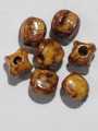 Wooden Plastic Round Cut Beads for DIY Crafts - Pack of 40gms - Ideal for DIY Jewelry Making, Jewelry, and Dress Accessories.. 
