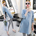 【ETOP】 Fashion Maternity T-shirt Casual Maternity Tops Dress Pregnant Women's Long Tops. 