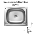 SA Kitchen Sink Bowl machine made Stainless Steel KitchenBar Sink Silver (60*45). 