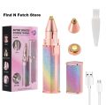 2 in 1 Rechargeable Hair Remover Trimmer for Women | Electric Flawless Hair Remover Machine | Painless Eyebrow Shaver, Lip, Chin, Mustache | Smooth and Gentle Hair Remover Trimmer | Precision Trimmer for Face, Nose, Arms | Rechargeable and Portable Razor. 
