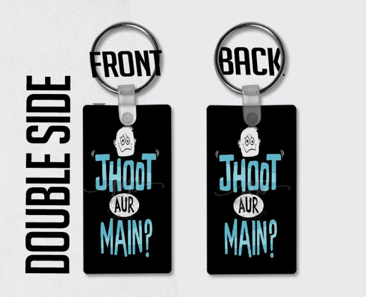 Jhoot%20Aur%20Mein%20Keychain%20%20Amazing%20Quotes%20Keychain%20-%20Image%202