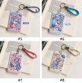 INS Cute Student Access Control Card Holder Work ID Protection Cover with Keychain. 
