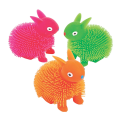 Squeeze, Bounce, and Glow: Silicone and Rubber Rabbit Shape Puffer Toys for Illuminating Playtime Joy. 