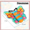 FunBlast Transparent Butterfly Gear Toys - B/O Musical Butterfly Toy with Sound & Flashing Lights, 360 Degree Rotating Electric Insects Toy for Kids, Boys, Girls, Light & Sound Toys for Kids. 