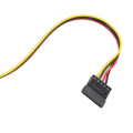 Motherboard CPU 4-Pin to Hard Drive Cable CPU 4PIN to SATA Hard Drive Power Supply Cable 12V to SATA Hard Drive Cable, Easy to Use Fine Workmanship. 
