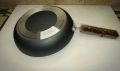 Inox Frying pan non stick with wooden handle 24cm. 