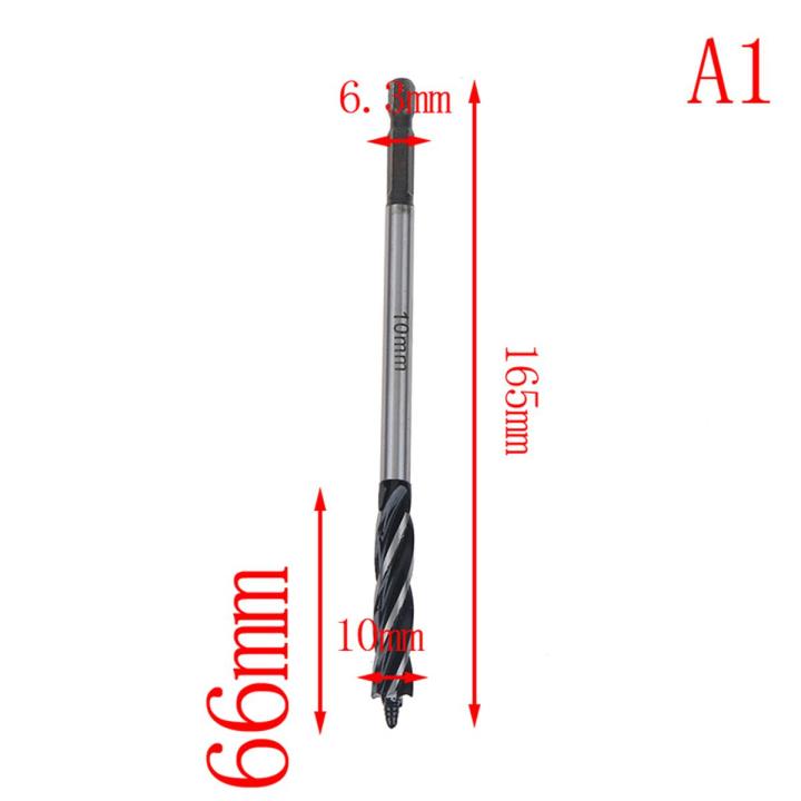 10-25mm Twist Drill Bit Set Wood Fast Cut Auger Carpenter Joiner Tool Podazz