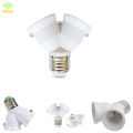 Double Base Socket Lamp Base Holder Converter Splitter Adapter For LED Light Holder Bulb 220V. 
