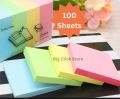 Sticky Notes Pad (3' x 3') - Different Shaped Sticky Notes - 100 Sheets Pad - Colourful Book Mark Paper. 