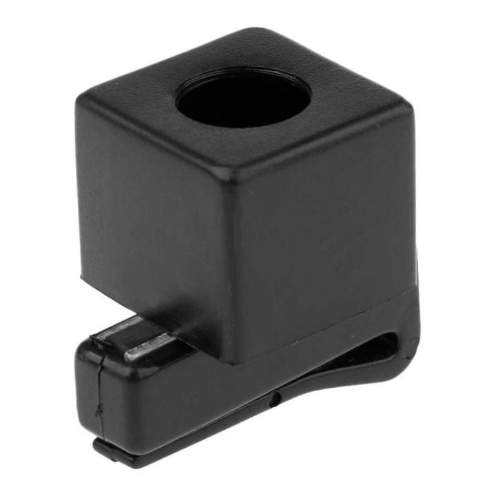 Plastic Magnetic Snooker/Pool Cue Chalk Holder Belt Clip Billiard Accessories - Black