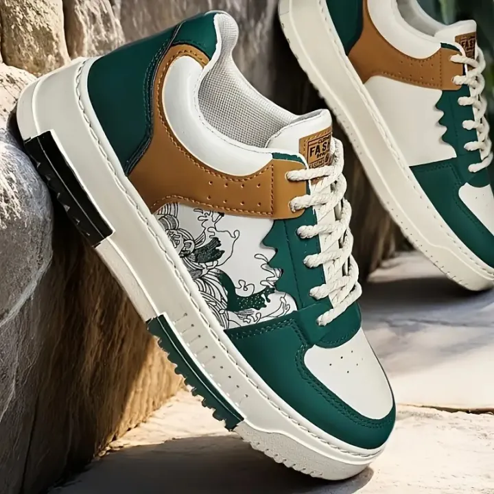 Sneakers%20for%20Men,%20All%20Season%20PVC%20Casual%20Style%20Sports%20Hiking%20Sneakers%20Blue%20&%20Beige%20Green%20Available%20-%20Image%204