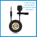 Mic 3.5mm aux connected Microphone 2.5 meter wire length Lapel mic for smartphones aux connected android. 