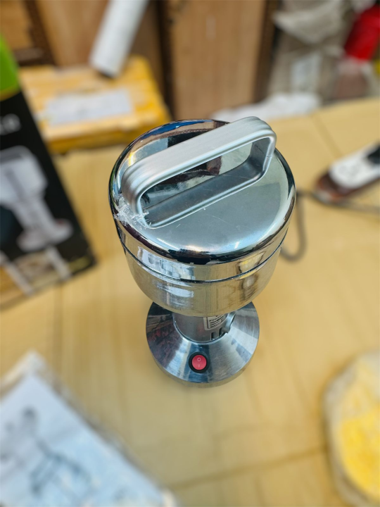 Imported Portable Stainless Steel Electric Grain Mill – 100g High-Speed ...