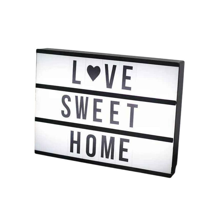 LED letter Light Box A4 Size letters light box Lamp Letters Card Cinema Light box Home Decoration Lamp,-(K.S.)