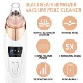 MULTIFUNCTIONAL 5 IN 1 ELECTRIC RECHARGEABLE DERMA SUCTION BLACKHEAD REMOVER DEVICE FACE PORES CLEANSING VACUUM MACHINE DERMA ACNE OIL REMOVING SUCTION DEVICE. 
