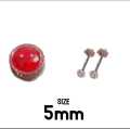 Original 5mm silver earstud tops earrings for Girls and Womens made by pure chandi 22k.. 