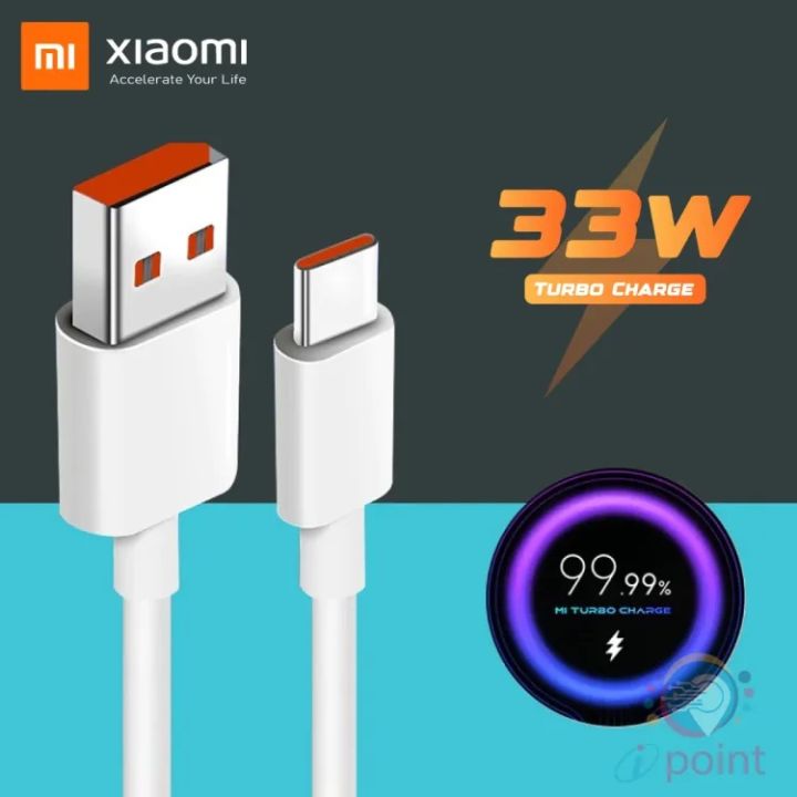 100% Original Xiaomi_33W USB Turbo Type-C Turbo Charger Cable For Mi 6A Type-C Fast Charging Data Cable Fast charging, Fast Transmission, Stronger Compatibility Mi Turbo Charge Type C Cable