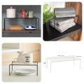 Smart Design Cabinet Storage Shelf Rack  - Steel Metal Wire - Cupboard, Plate, Dish, Counter & Pantry Organizer Organization - Kitchen. 