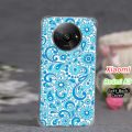 Xiaomi Redmi A3 Back Cover - Sky Blue Floral Soft Case. 