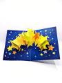 3D Star pop up card (with 1x beautiful envelop) High Quality.. 