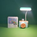 Led Table Lamp with Cute Pen Holder Children Bedroom College Dorm Eye Protection Reading Study Desk Light USB Charging. 