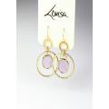 Lovisa Golden Drop Glitter Circle Earring Fashion Jewelry For Girls, Women, Her - High Quality. 