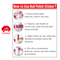 Nail Polish Sticker & Wrap - Multi Color & Mix Shades - Full Nail Wrap Sticker. 
