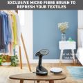 Tefal Handheld Clothes Steamer, Powerful 90g/min Steam Boost, Ready to Use in 25 Seconds, Black and Silver, DT8250. 