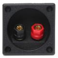 New Square Board Binding Post Speaker Box Terminal Cup Wire Cable Box Connector. 