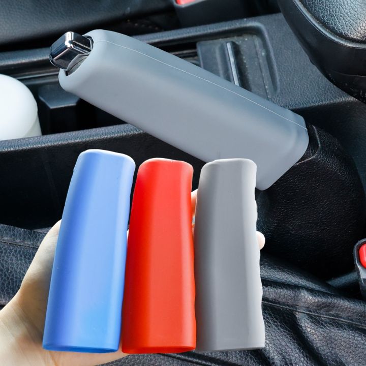 Universal Silicone Car Anti-Slip Parking Hand Brake Grips Sleeve / Wavy Handbrake Handle Cover / Auto Interior Decor Accessories / Car Knob Sleeve Protector Case