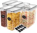 Fast Forward Cereal Containers Storage - Airtight Food Storage Containers For Pantry Organization And Storage - Canister Sets For Kitchen Counter. 