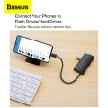Baseus 6 Port USB Type C HUB, Lite Series HDMI Compatible Docking Station, 1x HDMI, 2xUSB3, 1xType-C PD, SD/TF, Black. 