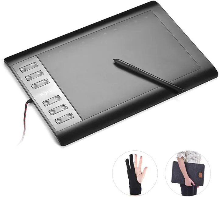 Bosto%201060%20Plus%20Digital%20Graphic%20Drawing%20Tablet,%20Drawing%20and%20Animation%20Pad,%2010''%20x%206''%20Work%20Area,%208192%20Levels%20of%20Pressure%20Sensitivity%20-%20Image%208