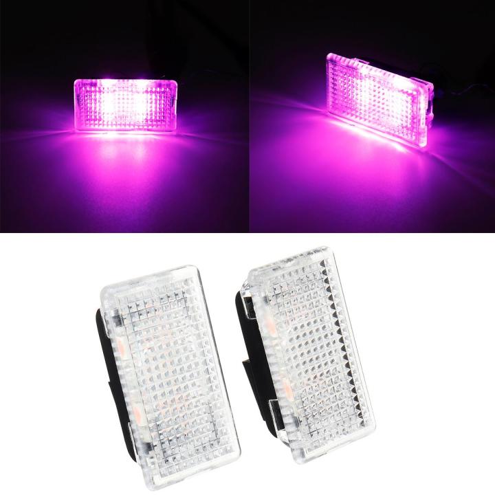Commonly 1 Pair Car Door LED Light Trunk Boot Foot Well Glove Box Light For TESLA MODEL X S 3