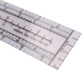 Aviation Navigation Plotter Plastic Flight Plotter Premier Fixed Plotter with WACCharts, Flight Planning Tools for Pilots, for Students. 