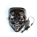 Douyin same v for vendetta LED scary full face mask Halloween glowing grimace horror graffiti party. 