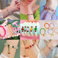 300Pcs 8mm Glass Beads Kit for Jewelry Making 5 Color Crystal Beads Round Gemstone Beads Bracelet Making Set Kit DIY Craft. 