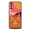 Cute Cat Cartoon Case For Samsung Galaxy S22 Ultra S21 S20 FE 5G S10 S9 S24 Plus S10E S23 Phone Cover Black Silicone. 