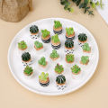 1/4PCS Creative Mini Cactus Potting Indoor Tabletop Small Potted Decoration Cactus Micro Landscape Ecological Bottle DIY Ornaments. 