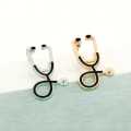 Stethoscope Brooches Doctor Nurse Medical Jewelry Enamel Pin. 