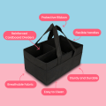 Baby Diaper Caddy Organizer Large Sturdy and Foldable Toy Storage Bin of Ideal Size with Strong Dividers and Even Stronger Base - Storage Container with Handles for Travel. 