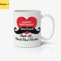 Bewakoof Customized Mug Brother Gift for Birthday | Anniversary | Brother Day Gift. 