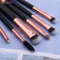 Docolor 6Pcs Double Sided Makeup Brushes Professional Foundation Eyeshadow Blending Eyebrow Cosmetic Brushes Set Makeup Brushes. 