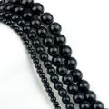 Shiny Black Obsidian Natural Stones 10/8/6/4mm Loose Beads For DIY Bracelets Necklace Beaded Jewelry Making Accessoriy Wholesale. 