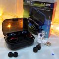 M10 Earbuds | Original Damix M10 TWS Wireless Earbuds   |   Bluetooth 5.1  |   Noise Cancellation   |   3500 mah Battery   |   Waterproof   |   Gaming Earbuds. 