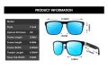 Fashion Square Polarized Sunglasses Men Vintage Plastic Male Sun Glasses Women Stylish Black Sport Shades UV400. 